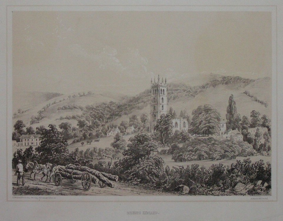 Lithograph - Bishops Lydiard - Pocock